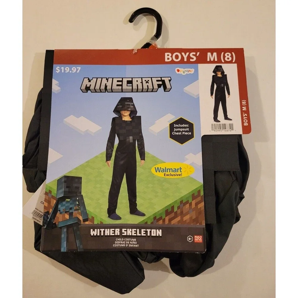 Minecraft Game Wither Skeleton Costume & Chest Piece Boy's Size Medium 8